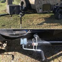 Cric de remorque robuste 8000 lb, avec jambe de support réglable à déplacement vertical de 10 pouces, pour remorque utilitaire, remorque de bateau, remorque de yacht, remorque de camping-car, noir