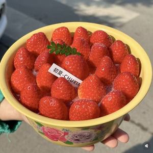 Accesorio de decoración para tazón de pastel de fresa, tazón redondo esmaltado con tapa, reutilizable para la celebración del Año Nuevo Chino - Product Image 2