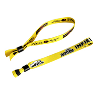 Bracelet en polyester pour événements, sublimation |   Nouveauté 2026 : Bracelet en tissu coloré promotionnel pour opérateur d'événements sportifs