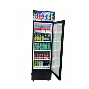 Custom logo White Black Energy Drinks Beverages Glass Door 235L Commercial Display Cooler Vertical Refrigerator - Product Image 5