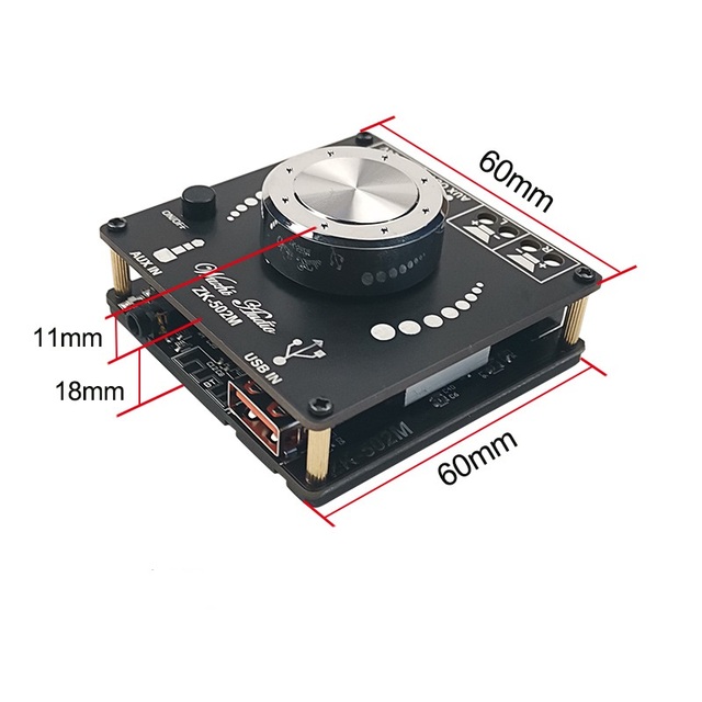 Mini 2.0 Stereo Digital Power Amplifier Board Module Multiple Inputs 50W * 2