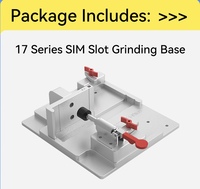 Moule de meulage de fente de carte série JCID IP17 pour machine CNC EM03 utilisant l'outil de réparation de téléphone série IP14/15/16