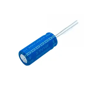 Ultra Capacitor 10 Farad 2.7v Lead Wire Winding Type Super Capacitors 2.7 Volt 10F Fala10*25mm Energy Storage Supercapacitor