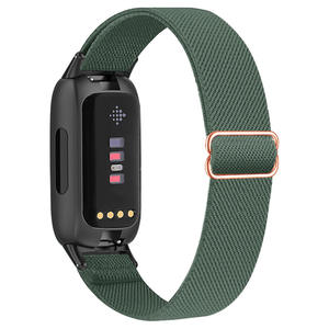 Banda de tela de nailon tejida elástica ajustable deportiva para correa <span class=keywords><strong>Fitbit</strong></span> Inspire 3 - Product Image 5