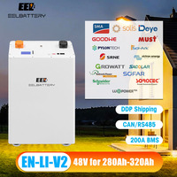 EEL Dual Protection EN Li V2 48V 16S DIY Battery Box Kit avec EN sep 2.0 BMS et LCD pour cellule 280Ah 314Ah pour système solaire ESS