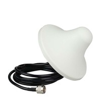 Antenne de plafond WiFi XD 2400 MHz 10 dBi en forme de champignon avec connecteur N mâle, câble RG58 de 3 mètres, fixation à vis, 4 bandes