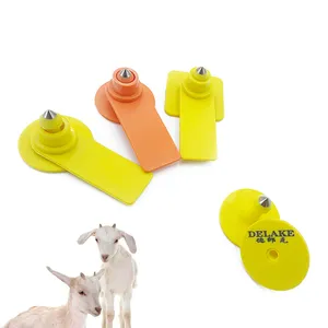 Çiftlik hayvancılık kullanımı lazer yazıcı barkod QR keçi koyun küpe etiket hayvan kulak etiketleri için keçi koyun