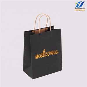 ถุงกระดาษคราฟท์สีน้ำตาลพิมพ์ลายแบบกำหนดเอง รีไซเคิลได้ - Product Image 3