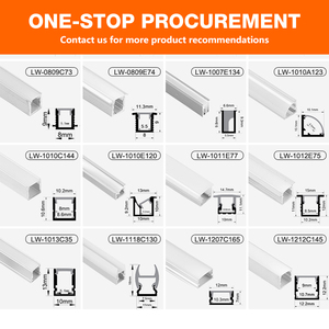 16*16 มม. ตกแต่งในร่มติดผนังมุม LED อลูมิเนียม Extrusion ช่องไฟ LED Strip อลูมิเนียมโปรไฟล์ - Product Image 3