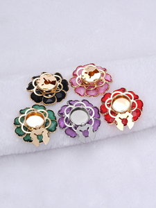 <span class=keywords><strong>Gemelli</strong></span> di Lusso con Fiore da 38MM, Bottoni Decorativi in Metallo di Alta Qualità, Accessori per Abbigliamento - Product Image 5
