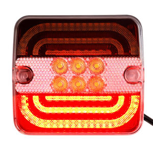 Usine directement camion <span class=keywords><strong>remorque</strong></span> LED <span class=keywords><strong>feu</strong></span> arrière nouveaux feux arrière carrés rouges et jaunes pour remorquage véhicule <span class=keywords><strong>agricole</strong></span> hors route - Product Image 3