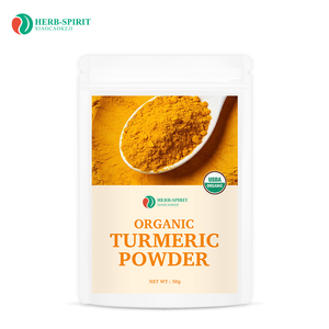 Poudre de curcuma biologique USDA Herbspirit, superaliment, poudre de racine de curcuma, extrait de curcumine à 95% - Product Image 1