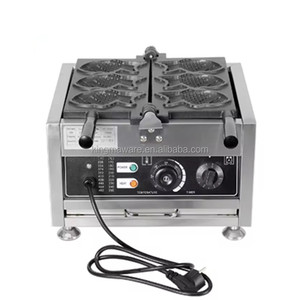 Produttore macchina per Waffle Taiyaki a forma di pesce 3 pezzi a bocca <span class=keywords><strong>aperta</strong></span> macchina per Waffle Taiyaki - Product Image 2