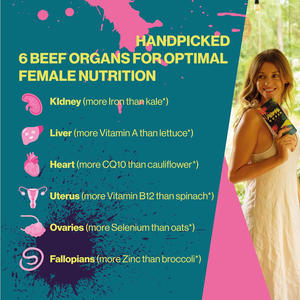 OEM Female Beef Organ Powder Capsule Superfood Supplement para <span class=keywords><strong>Hormone</strong></span> Balance Immune Support Energy Herbal Supplements das Mulheres - Product Image 3