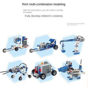 312pcs Programmable Building <strong>Blocks</strong> Educational Power Machine Science Teaching Set Children'<strong>s</strong> Gifts Other Educational Toys - Product Image 4
