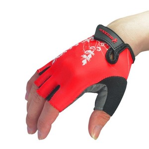 <b>Half</b> Finger Cycling Gloves Unisex Anti <b>Slip</b> Bike Riding Gloves Adult Size Gray Blue - Product Image 3