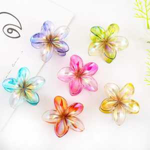 กิ๊บหนีบผมรูปดอกลีลาวดีสำหรับผู้หญิงสีสันสดใสกิ๊บหนีบผมแบบหนีบผมแบบสปริง - Product Image 1