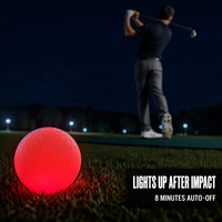 Balles de golf lumineuses RGB qui brillent dans le noir, balles de golf LED super lumineuses pour les tournois de golf nocturnes, impression personnalisée