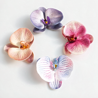 Tête de fleur artificielle en EVA, effet toucher réel, fausse orchidée, décoration de chaussures, ornement floral DIY pour chaussures