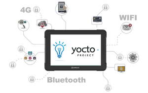 IP67 GPS แท็บเล็ต2GB หน่วยความจำอินเตอร์เฟซที่ปรับแต่งได้สำหรับรถยกอุตสาหกรรม4G 10นิ้วทนทาน <span class=keywords><strong>Linux</strong></span> Yocto - Product Image 6