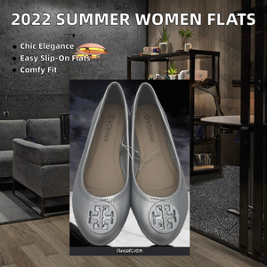 Zapatos Planos Casuales de Verano <span class=keywords><strong>2022</strong></span> para Mujer, Elegantes Zapatos de Oficina para Dama, Zapatos Planos de Ballet de Otoño <span class=keywords><strong>2022</strong></span>, Plantilla de PU Suave, Diseño Sólido, Sin Cordones - Product Image 2