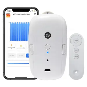 Voz Interruptor Remoto tuya wifi Inteligente Cortina Elétrica Robô Cortina Automática Motor Compatível Alexa Google Home