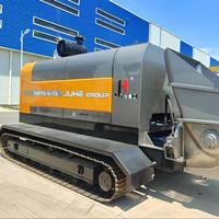 Pompe à béton sur chenilles mobile JIUHE DHBTL 60 80 pour projets de construction