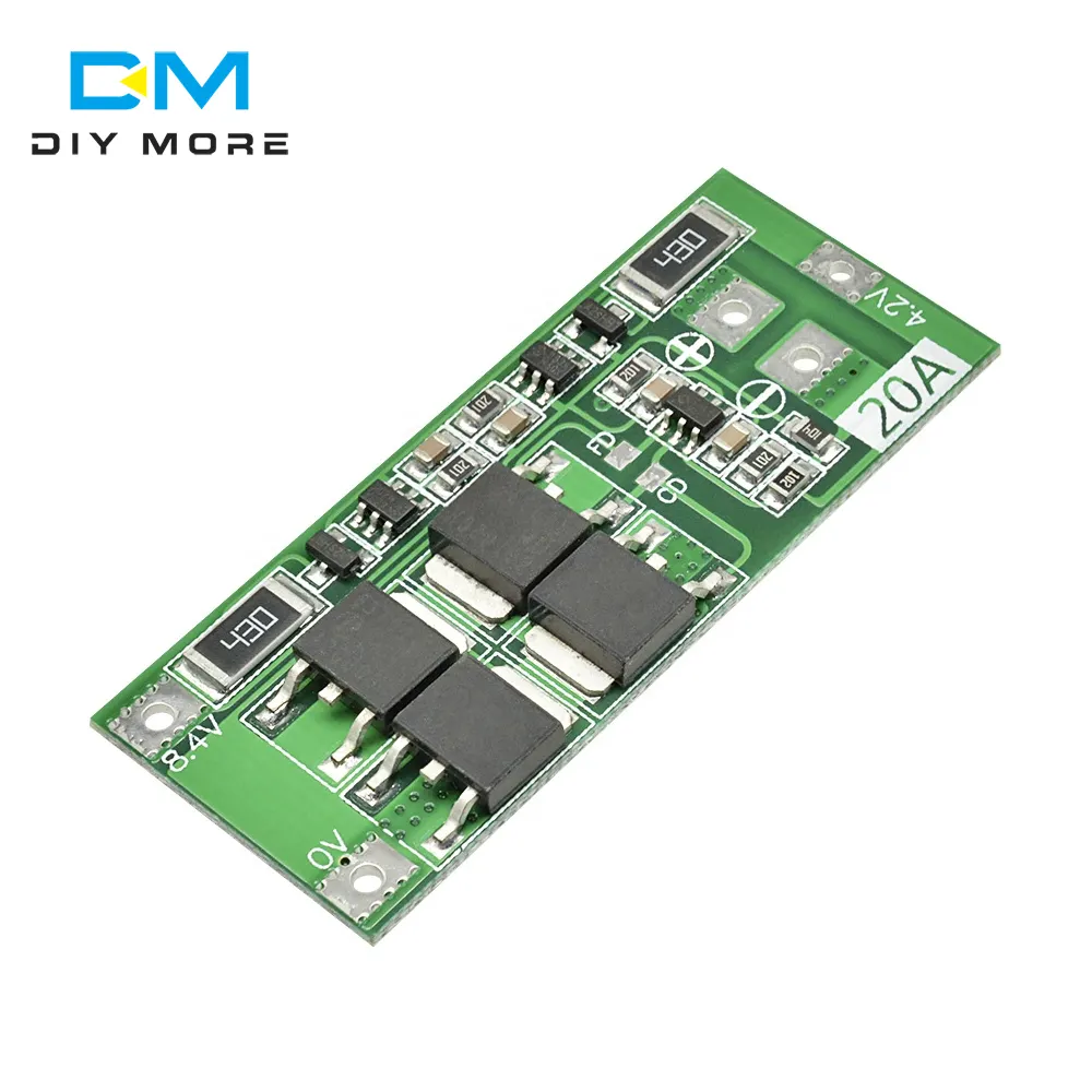 2S 20A Li-ion lityum pil şarj cihazı koruma levhası PCB BMS 20A akım matkap motoru 8V 9V Lipo hücresi modülü geliştirilmiş