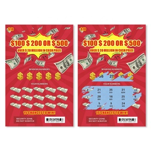 Designs créatifs de billets de loterie CMYK Pantone à données variables haute définition pour les célébrations - Product Image 1
