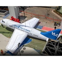 Avion gonflable géant publicitaire en PVC de haute qualité pour l'extérieur, modèle d'avion gonflable