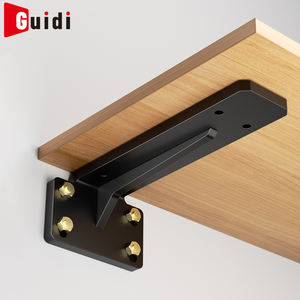 Soportes Negros para Estantes Flotantes, Herrajes Ocultos e <span class=keywords><strong>Invisibles</strong></span> en Forma de L para Estantes - Product Image 1