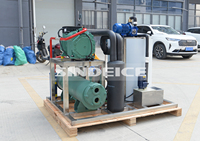 Machine à glace en paillettes industrielle marine de 2 tonnes, prix usine, économe en énergie, compatible OEM et ODM, pour ports de pêche