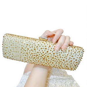 New Style Celebrity High-class European-American Retro Full Shiny French Diamond-encrusted Evening Bag Tanjing - Product Image 1