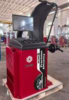Máquina de Equilibrado de Ruedas con Pantalla LCD y Posicionamiento Láser, Equilibradora de Neumáticos para Taller de Equilibrado de Llantas de Automóviles, Certificación CE