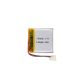 Bateria Lipo Recarregável 403030 3.7V 300mAh LP403030 Baterias de Íon de Lítio Polímero - Product Image 1