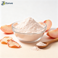 OEM Superfood Perzikpoeder Lichtroze Perzik Fruitpoeder Perzikvruchtensap Poeder Bulk Perzik Fruitpoeder