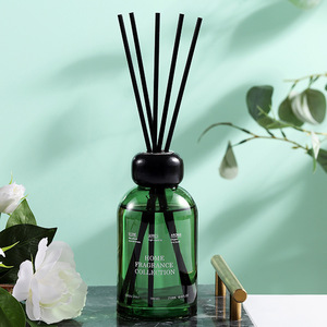 Bouteille en verre vert de grande capacité de 220ml <span class=keywords><strong>sans</strong></span> feu, ornements d'aromathérapie durables faits à la main <span class=keywords><strong>sans</strong></span> <span class=keywords><strong>alcool</strong></span>, nouveauté - Product Image 2