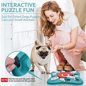 Jouets d'enrichissement pour <span class=keywords><strong>chiens</strong></span> avec distributeur de friandises, entraînement IQ, stimulation cérébrale, jouets interactifs stimulants pour chiots, chats et <span class=keywords><strong>chiens</strong></span> - Product Image 6