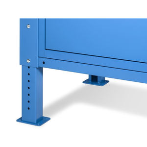 Banco de trabajo ajustable Fami WORK2038, 200cm, tapa de madera, 4 cajones, armario y pared perforada - Product Image 5