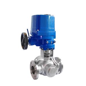 COVNA Vanne à deux voies Vanne actionnée Dn15 12v Vanne à boisseau sphérique motorisée 3 voies en acier inoxydable antidéflagrante - Product Image 1