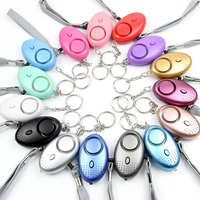 Mini Sirène Puissante Porte-clés d'Urgence SOS, Gadget de Sécurité, Alarme Personnelle d'Autodéfense avec Éclairage Nocturne 140dB pour la Sécurité et les Situations d'Agression