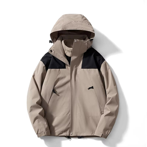 <span class=keywords><strong>Bon</strong></span> <span class=keywords><strong>prix</strong></span> <span class=keywords><strong>Veste</strong></span> coupe-vent 3 en 1 pour la randonnée à capuche avec fermeture éclair debout, coupe-vent, respirante, imperméable pour le camping, la randonnée en montagne et les activités de plein air - Product Image 5