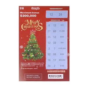 บัตรล็อตโต้พิมพ์ดิจิตอลรางวัลใหญ่บัตรคริสต์มาสชนะขายส่งบัตรลอตเตอรีแบบขูด - Product Image 4