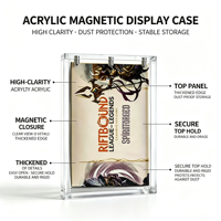 Étui de protection et de rangement personnalisé en acrylique transparent magnétique, résistant aux UV, pour cartes de collection LoL TCG