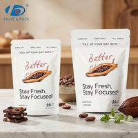 Sachets d'emballage alimentaire personnalisés à fermeture éclair pour noix de bétel, sacs d'emballage PE haute barrière avec fermeture éclair