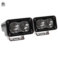 2Pcs LED Pods Ambre 20W 3 Inch Driving Light Yellow White Light LED Bumper Side Lights pour Jeep
