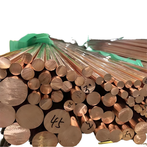 Barra de Cobre Puro de Alta Calidad <span class=keywords><strong>6N</strong></span> Cu99.90%, Pulida, C11000, Varilla Plana, para Soldadura, Doblado y Corte, Qingze, 10MM de Diámetro, Personalizable - Product Image 1