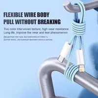 Kabel Jalinan USB-C ke Lightning PD Pengisian Cepat 35W untuk iPhone 13/14 Pro Max/11/12 Mini/X/XR/XS Max/7/8 Plus-1m/2m