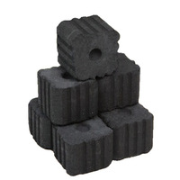 Charbon de bois à combustion rapide en bois de fruit pour réchaud extérieur, idéal pour faire bouillir du thé et griller des brochettes, favorisant la combustion