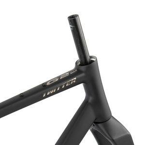 Nuevo Cuadro de <span class=keywords><strong>Bicicleta</strong></span> de Carretera TWITTER G2max de Aleación de Aluminio con Horquilla de Carbono, Freno de Disco, Eje Pasante 700C 12*142mm, para Bicicletas de Carreras y Gravel - Product Image 2